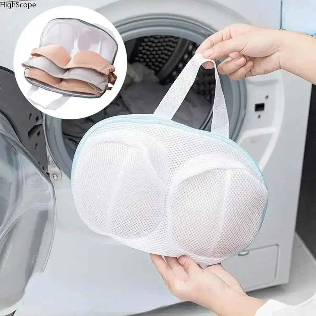 Mesh Bra Laundry Bag - Breathable Mesh, Zip Closure Laundry Accessory, Anti-Deformation Protective Bag for Machine-Washed Delicates (Sports & Outdoor Leisure Equipment)
