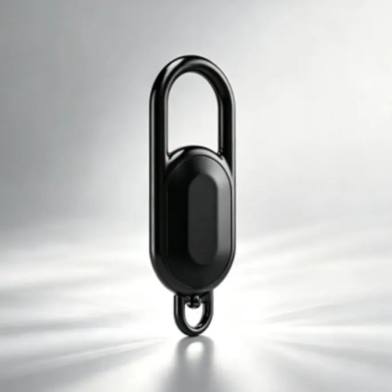 Metal Carabiner GPS Tracker - Waterproof Anti-Lost Keychain with Global Tracking, 12-Month Battery Life, iOS Compatible for Keys & Luggage